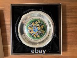Franklin Mint Four Seasons Complete Set of 4 STERLING SILVER PLATES, Brand New
