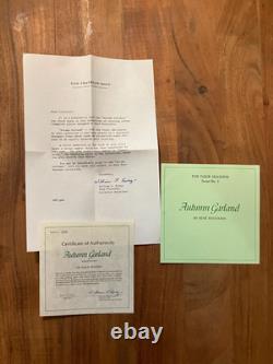 Franklin Mint Four Seasons Complete Set of 4 STERLING SILVER PLATES, Brand New