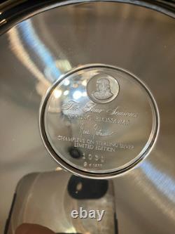 Franklin Mint Four Seasons Complete Set of 4 STERLING SILVER PLATES, Brand New