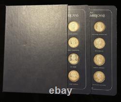 Franklin Mint GALLERY OF GREAT AMERICANS 1970-1971 Sterling Silver Sets 19.68 oz