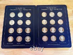 Franklin Mint Gallery of Great Americans 1970-71 24 Sterling Silver Medals
