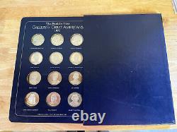 Franklin Mint Gallery of Great Americans 1970-71 24 Sterling Silver Medals