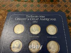 Franklin Mint Gallery of Great Americans 1970-71 24 Sterling Silver Medals