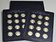 Franklin Mint Gallery Of Great Americans 1970-71 Sterling Silver Medal Set (24)