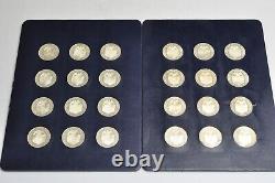 Franklin Mint Gallery of Great Americans 1970-71 Sterling Silver Medal Set (24)