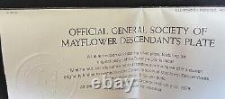 Franklin Mint General Society Of Mayflower Descendants Sterling All Paperwork