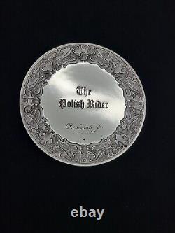 Franklin Mint Genius Of Rembrant Sterling Silver Medal (The Polish Rider)