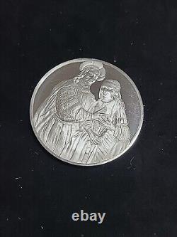 Franklin Mint Genius of Rembrandt Proof Sterling Silver Medal Bridal Couple