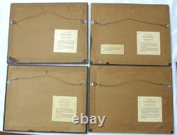 Franklin Mint Gold On Sterling Silver Boat Artwork 4ct Lot 12x15