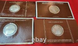 Franklin Mint Golden Treasures of Egypt Coins 24k Gold on Sterling Silver