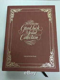 Franklin Mint Good Luck Sterling Silver 12 Medal Collection