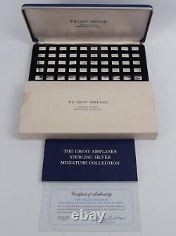 Franklin Mint Great Aeroplanes Sterling Silver Ingot Collection C. 1978 100g