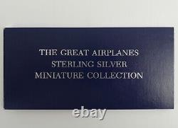 Franklin Mint Great Aeroplanes Sterling Silver Ingot Collection C. 1978 100g