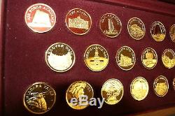 Franklin Mint Great American Landmarks Collection Gold-Plated Sterling Silver