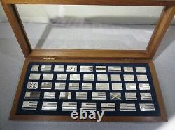 Franklin Mint Great Flags Of America Sterling Silver 42 Piece Set -1974