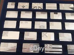 Franklin Mint Great Flags of America Sterling silver 42 mini ingots perfect con