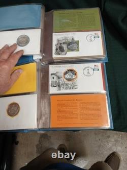 Franklin Mint Great Historic Sites Of America 45 Sterling Silver Medals (R)
