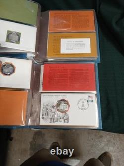 Franklin Mint Great Historic Sites Of America 45 Sterling Silver Medals (R)