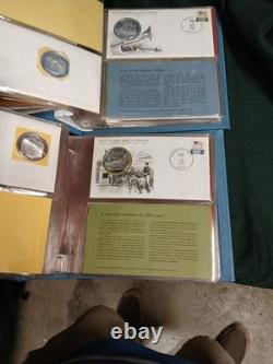 Franklin Mint Great Historic Sites Of America 45 Sterling Silver Medals (R)