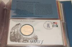 Franklin Mint Great Historic Sites Of America Set of 17 Sterling Silver Coins