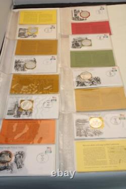 Franklin Mint Great Historic Sites Of America Set of 17 Sterling Silver Coins