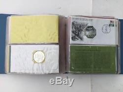 Franklin Mint- Great Historic Sites of America Sterling Silver 50 Coins-2 Albums
