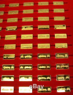 Franklin Mint Great Performance Cars Miniature Ingot 24k Gold On Sterling Silver