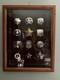 Franklin Mint Great Western Lawmen All 12 Sterling Silver Badges & Wood Case