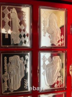 Franklin Mint Greatest Corvettes of All Time Silver Ingots Set Franklin Mint Greatest Corvettes of All Time Silver Ingots Set