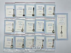 Franklin Mint Greatest Silversmiths Silver Spoons, 925, Set of 15