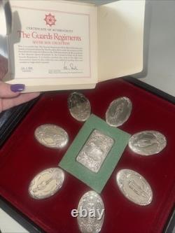 Franklin Mint Guards Regiments Sterling Silver Box Collection 206g of 0.925