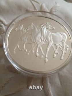 Franklin Mint HORSES Lane Lunger 80g Sterling Silver Round Coin Medallion