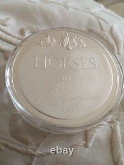 Franklin Mint HORSES Lane Lunger 80g Sterling Silver Round Coin Medallion