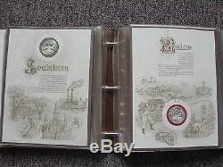Franklin Mint Historic Silverseals Of The Union 50 Sterling Silver Proof Rounds
