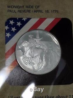 Franklin Mint History of America 32 pc. Sterling Silver Proof Medallic Cachets