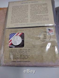 Franklin Mint History of America 32 pc. Sterling Silver Proof Medallic Cachets