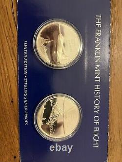 Franklin Mint History of Flight Proof-Limited Edition-STERLING SILVER
