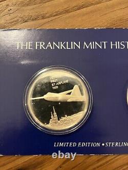 Franklin Mint History of Flight Proof-Limited Edition-STERLING SILVER