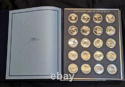 Franklin Mint History of Flight Sterling Silver Proof Set 58 Medals 66+ozs
