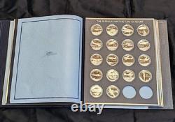 Franklin Mint History of Flight Sterling Silver Proof Set 58 Medals 66+ozs