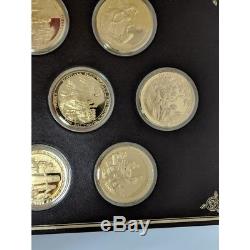 Franklin Mint History of Mankind Medals Complete Set Sterling Silver