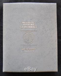 Franklin Mint History of Pharmacy Limited Edition 34 Sterling Silver Medal Set