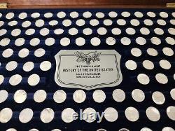 Franklin Mint History of The United States Sterling Silver 200 Mini-Coin Set