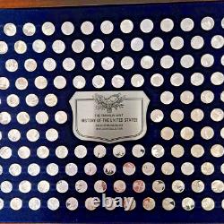 Franklin Mint History of The United States Sterling Silver 200 Mini Coin Set