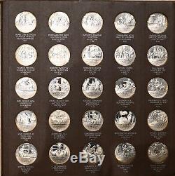 Franklin Mint History of the American Revolution Sterling Silver Medal Set BG239
