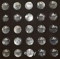 Franklin Mint History of the American Revolution Sterling Silver Medal Set BG239