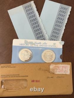Franklin Mint History of the United States 0.925 Silver Proof Medal 6 sets (12)