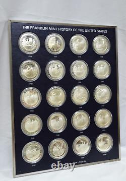 Franklin Mint History of the United States Sterling Silver Proof Medal Set