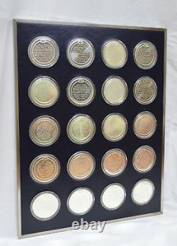 Franklin Mint History of the United States Sterling Silver Proof Medal Set