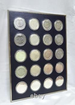 Franklin Mint History of the United States Sterling Silver Proof Medal Set